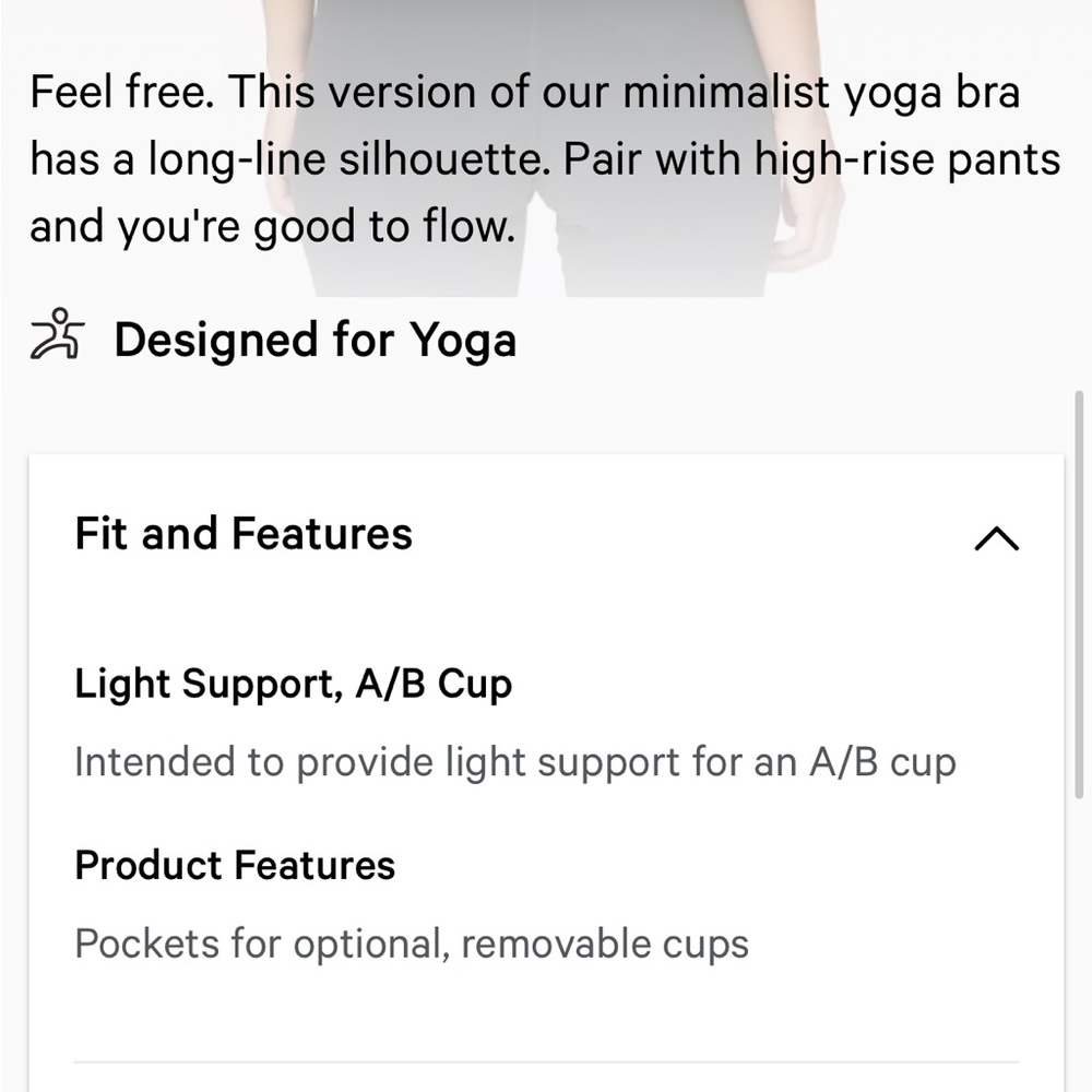 Lululemon Free To Be Bra *Long Line Rib Snow Wash Washed size 10 - Picture 14 of 16